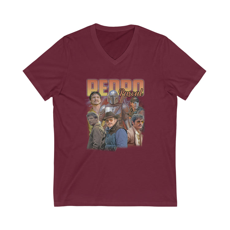 Pedro Pascal Unisex V-Neck Tee - Fandom-Made