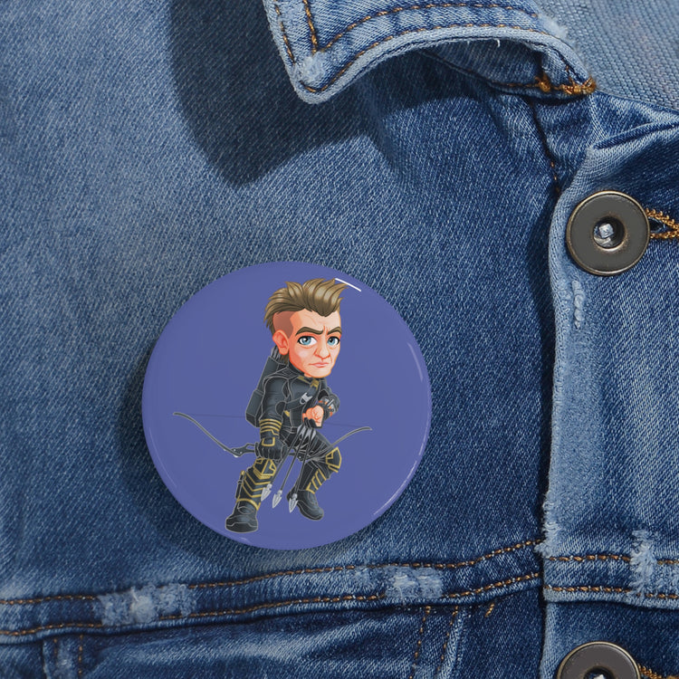 Hawkeye Round Pin - Fandom-Made
