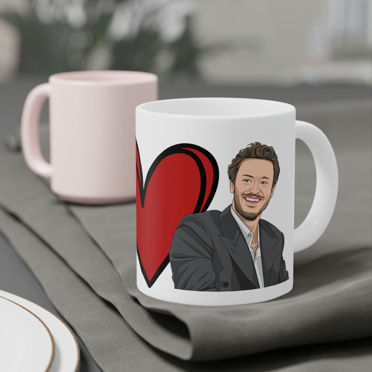 Peace, Love, Joseph Quinn Ceramic Mug - Fandom-Made