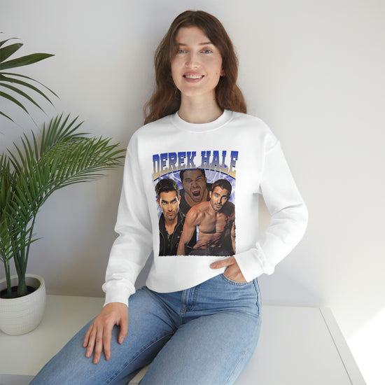 Derek Hale Crewneck Sweatshirt (shirtless collage) - Fandom-Made
