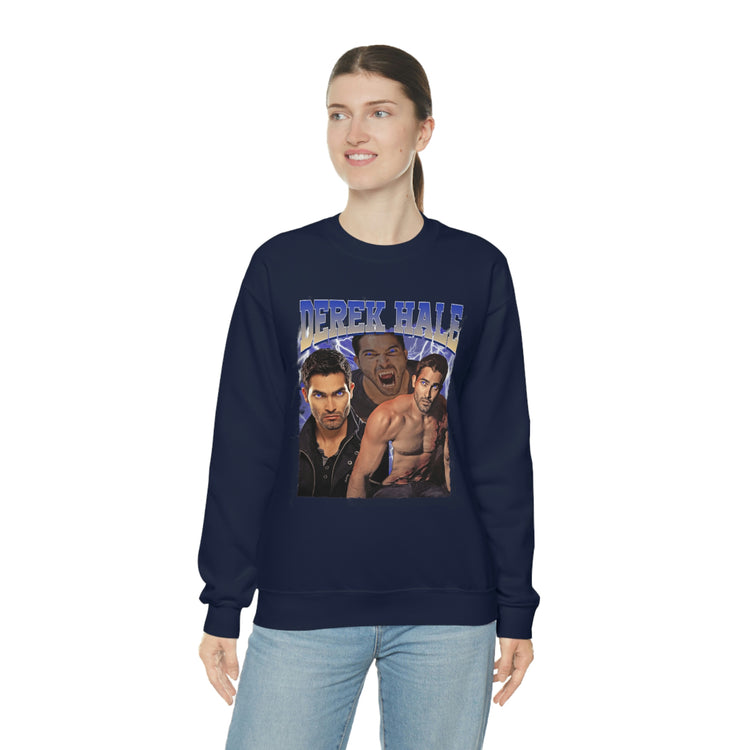 Derek Hale Crewneck Sweatshirt (shirtless collage) - Fandom-Made