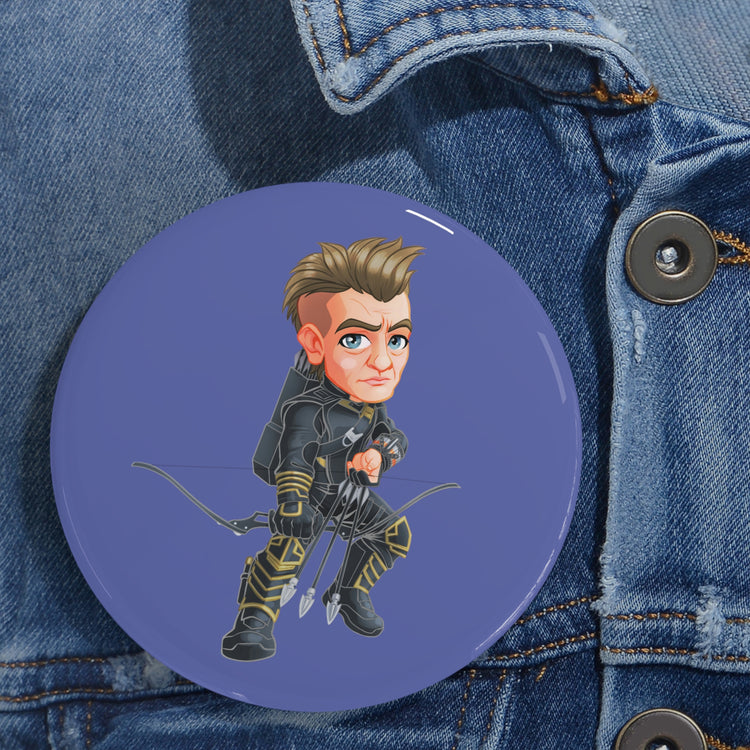 Hawkeye Round Pin - Fandom-Made