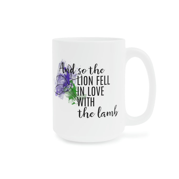 Lion and Lamb Mugs - Fandom-Made