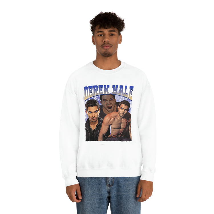 Derek Hale Crewneck Sweatshirt (shirtless collage) - Fandom-Made