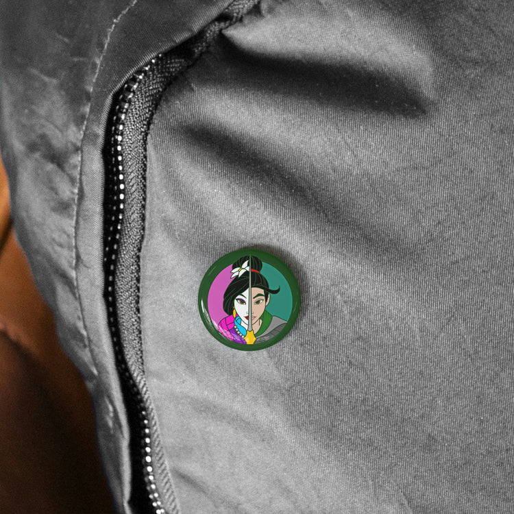 Mulan Faces Pin - Fandom-Made