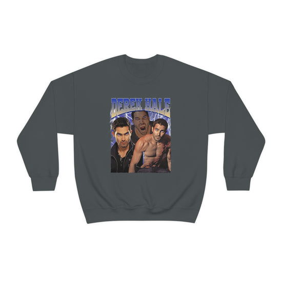 Derek Hale Crewneck Sweatshirt (shirtless collage) - Fandom-Made