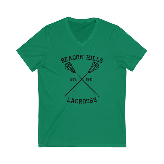 Beacon Hills Lacrosse Short Sleeve V-Neck Tee - Fandom-Made