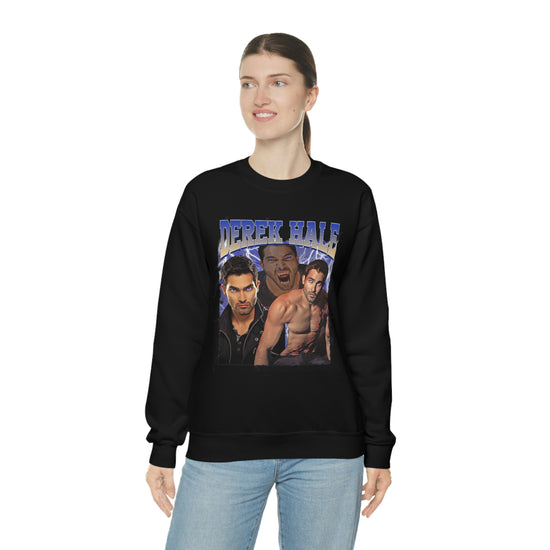 Derek Hale Crewneck Sweatshirt (shirtless collage) - Fandom-Made