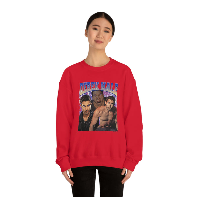 Derek Hale Crewneck Sweatshirt (shirtless collage) - Fandom-Made