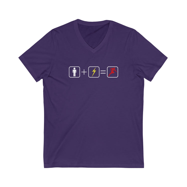 The Flash Math Short Sleeve V-Neck Tee - Fandom-Made