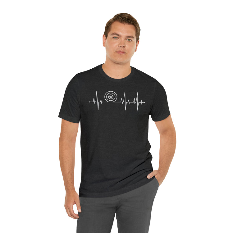 Captain America Heartbeat Tee - Fandom-Made