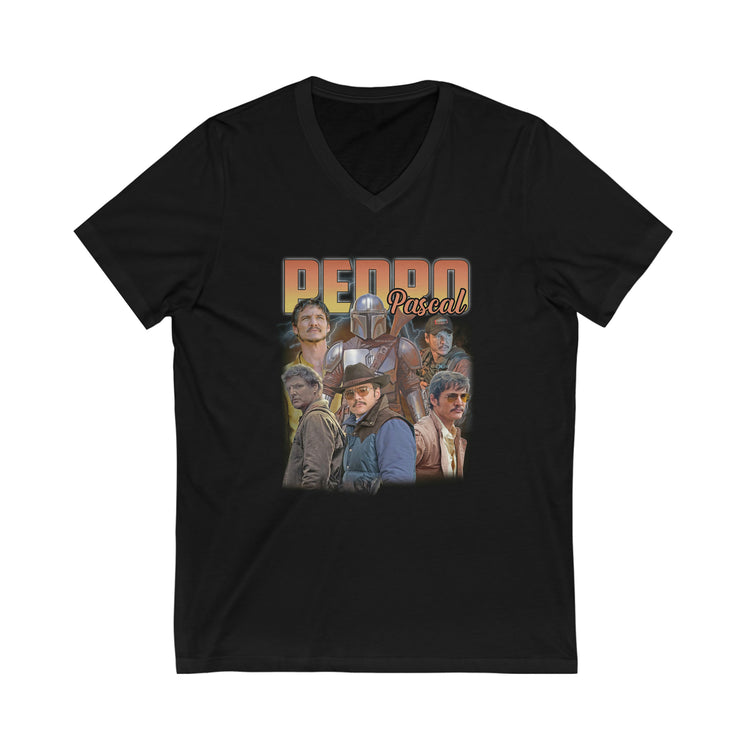 Pedro Pascal Unisex V-Neck Tee - Fandom-Made