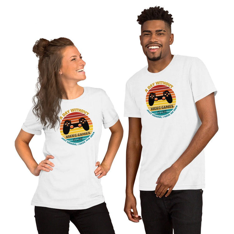 A Day Without Gaming (retro) Unisex t-shirt - Fandom-Made