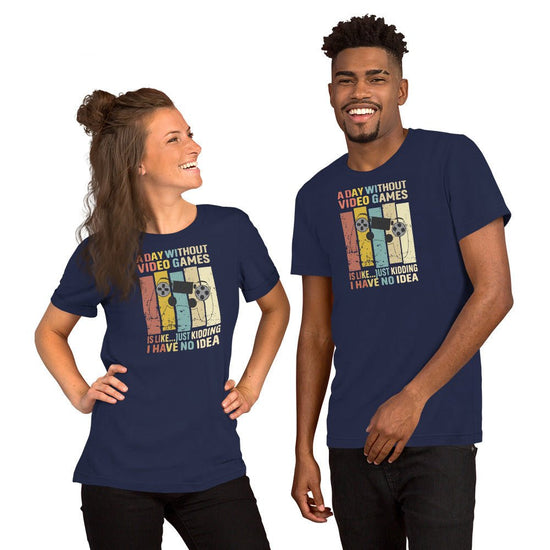 A Day Without Video Games t-shirt (retro) - Fandom-Made