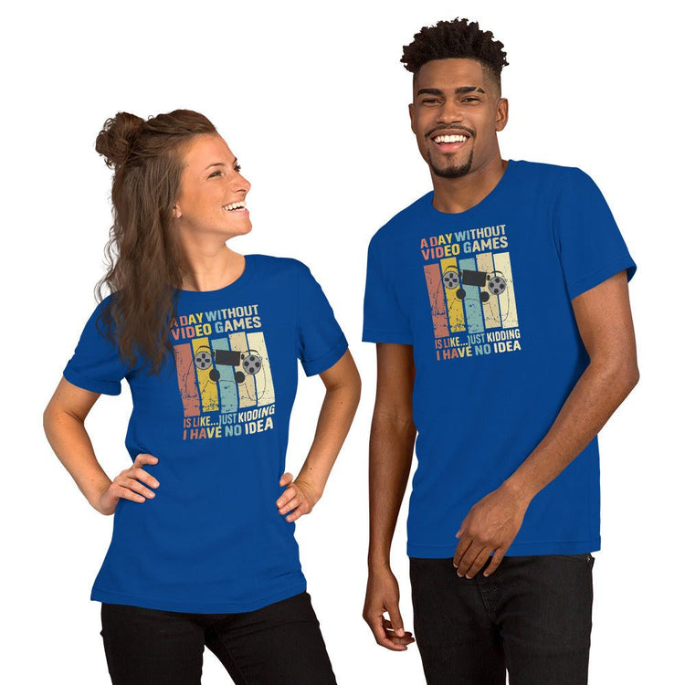 A Day Without Video Games t-shirt (retro) - Fandom-Made