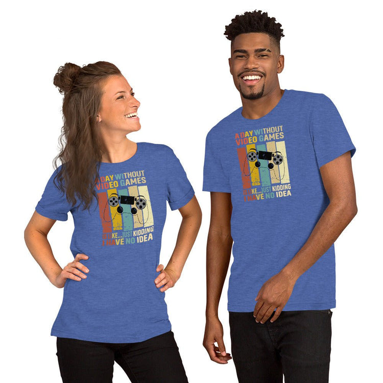 A Day Without Video Games t-shirt (retro) - Fandom-Made