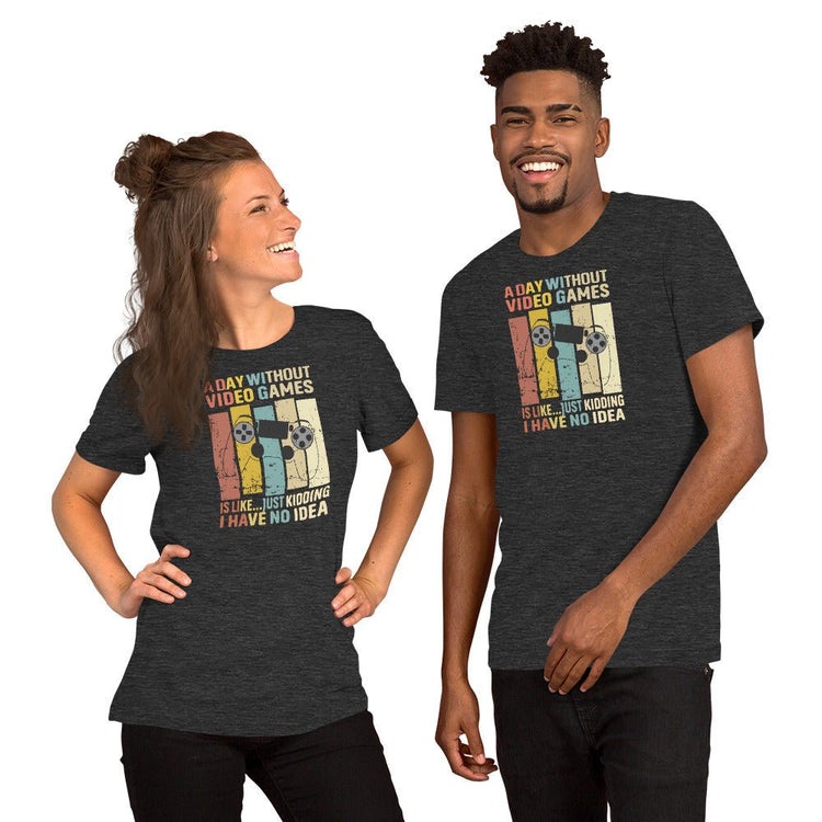 A Day Without Video Games t-shirt (retro) - Fandom-Made