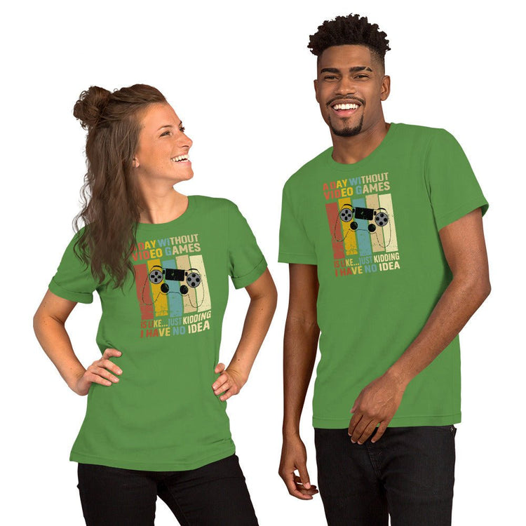 A Day Without Video Games t-shirt (retro) - Fandom-Made