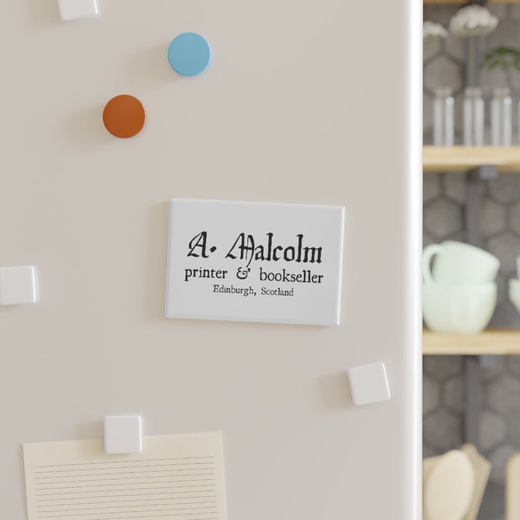 A. Malcolm Printer Button Magnet, Rectangle - Fandom-Made