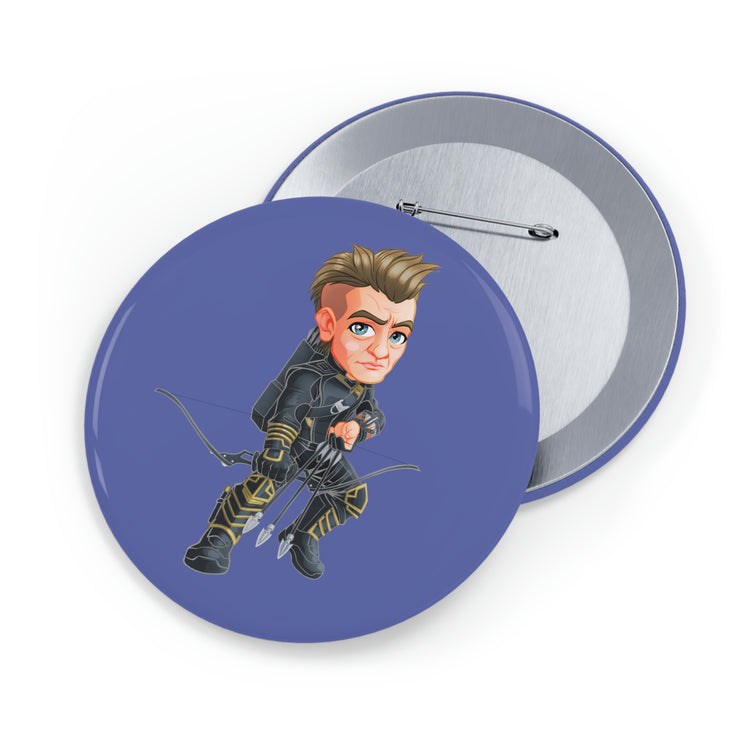 Hawkeye Round Pin - Fandom-Made