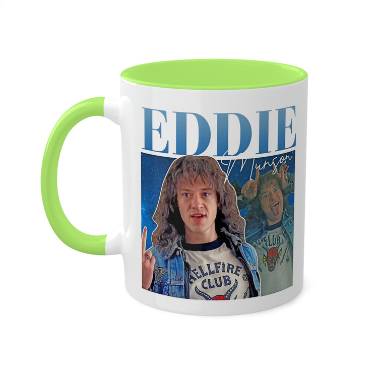Eddie Munson Collage Mug, 11oz - Fandom-Made