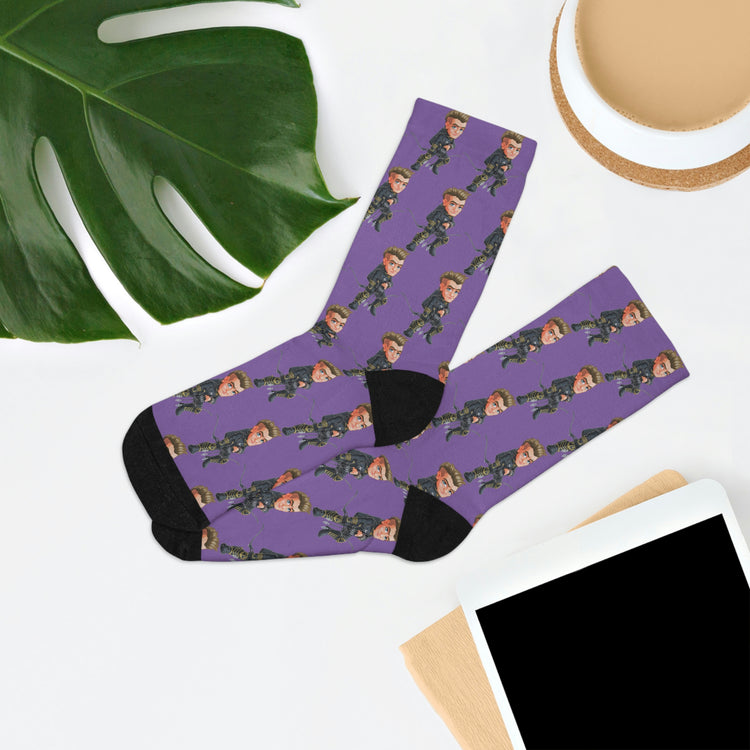 Hawkeye Socks - Fandom-Made