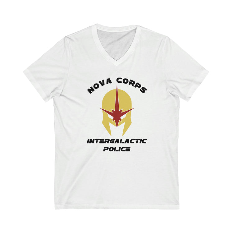 Nova Corps Short Sleeve V-Neck Tee - Fandom-Made