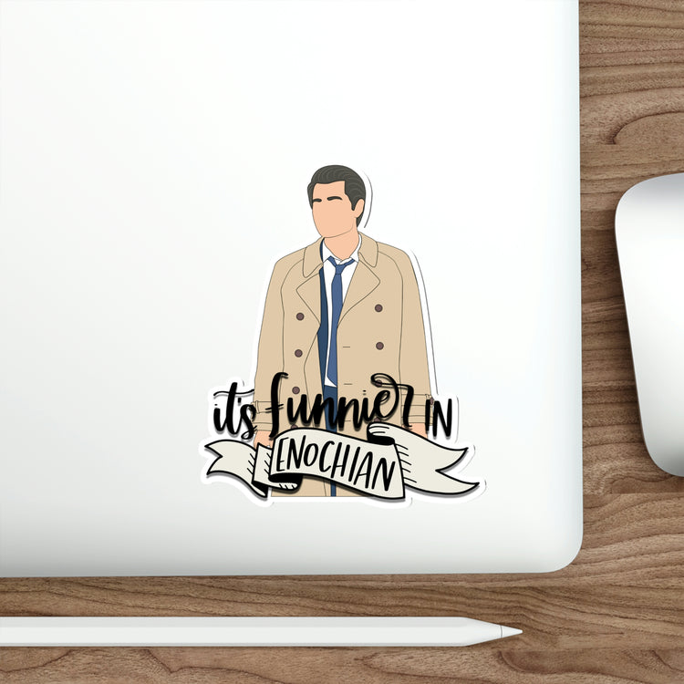 It's Funnier in Enochian (Castiel) Die-Cut Sticker - Fandom-Made