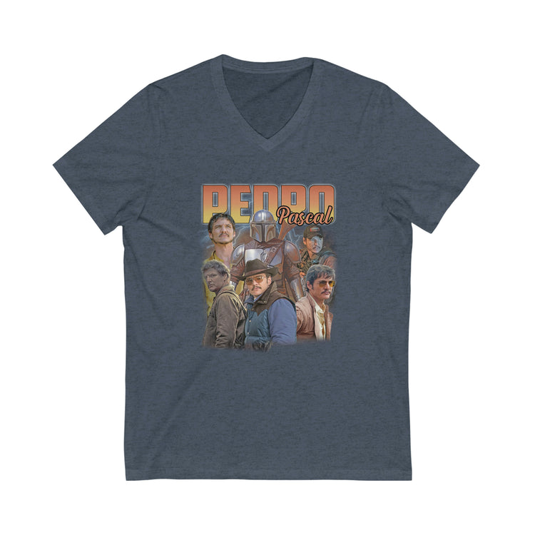 Pedro Pascal Unisex V-Neck Tee - Fandom-Made