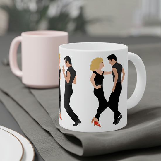 Sandy & Danny Dancing Mugs - Fandom-Made