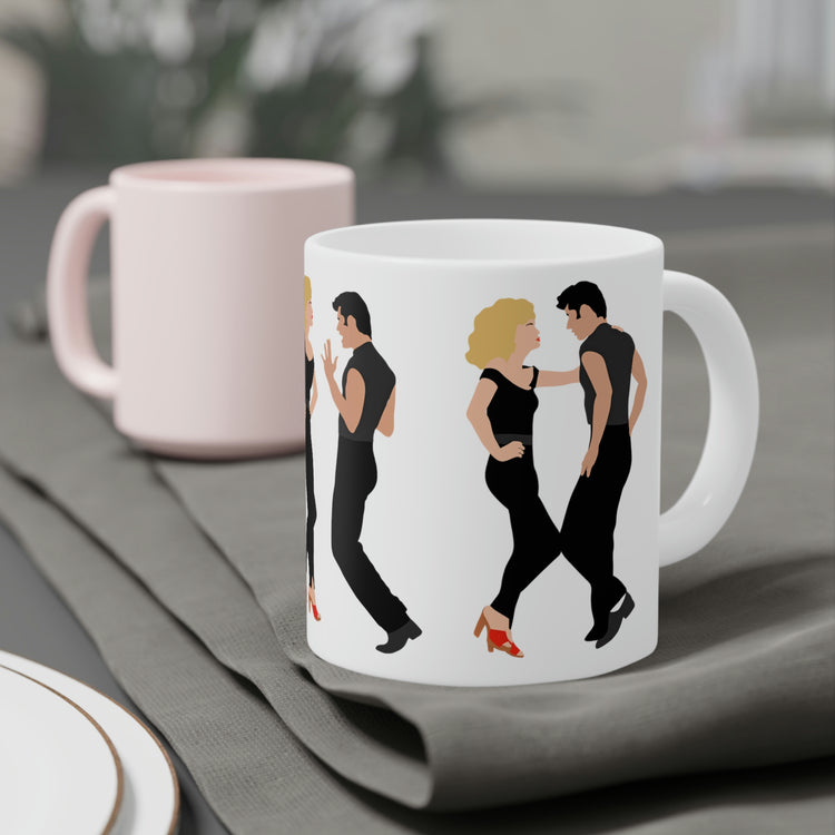 Sandy & Danny Dancing Mugs - Fandom-Made