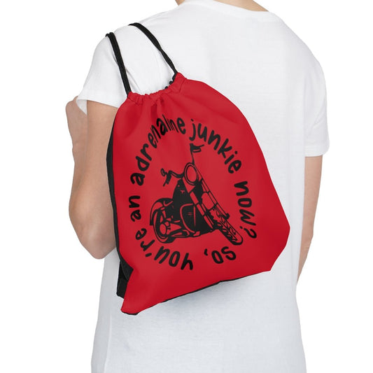 Adrenaline Junkie Drawstring Bag - Fandom-Made