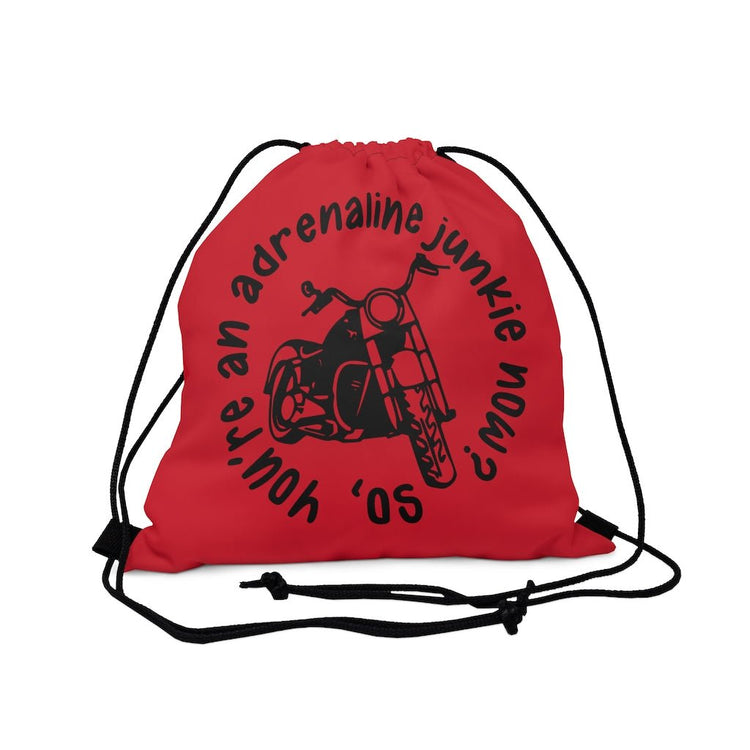 Adrenaline Junkie Drawstring Bag - Fandom-Made