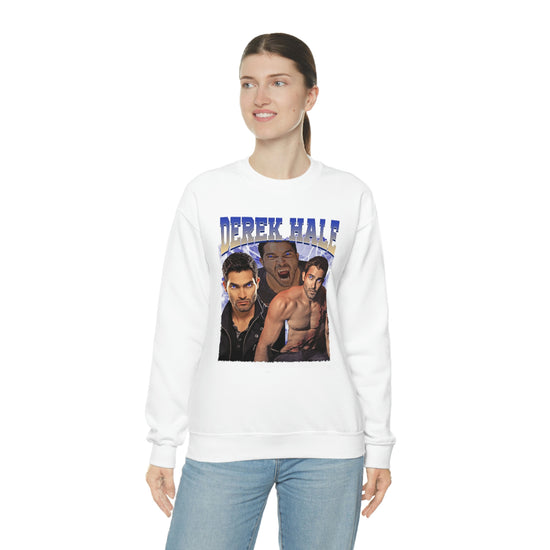 Derek Hale Crewneck Sweatshirt (shirtless collage) - Fandom-Made