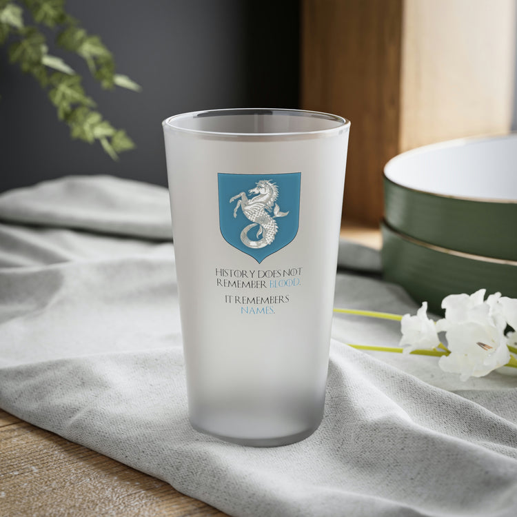 Ser Vaemond Velaryon Quote Frosted Pint Glass - Fandom-Made