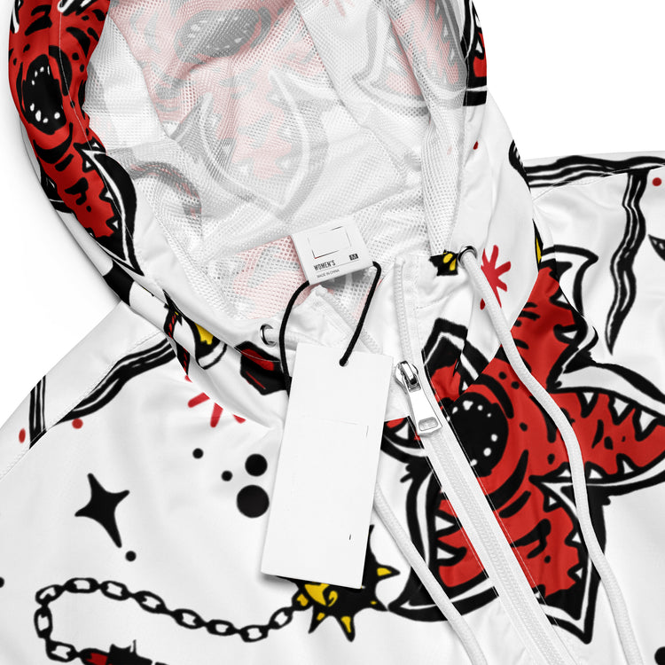 Stranger Things Hellfire Icons Women’s cropped windbreaker - Fandom-Made