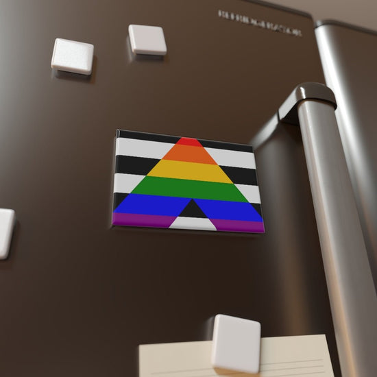 Ally Flag Button Magnet, Rectangle - Fandom-Made