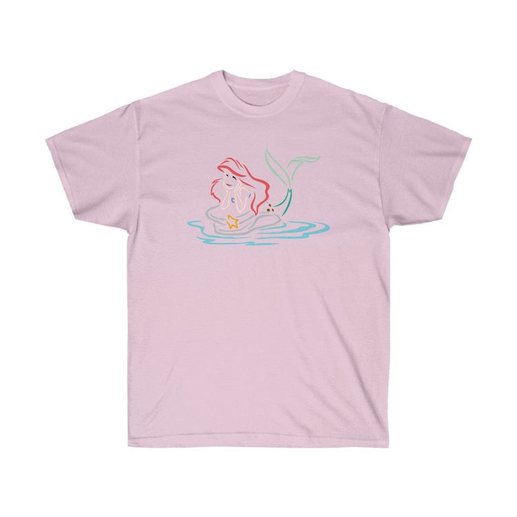 Ariel Daydreaming Cotton Tee - Fandom-Made