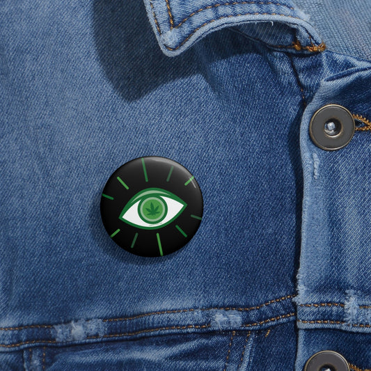 Pot Leaf Third Eye Pins - Fandom-Made