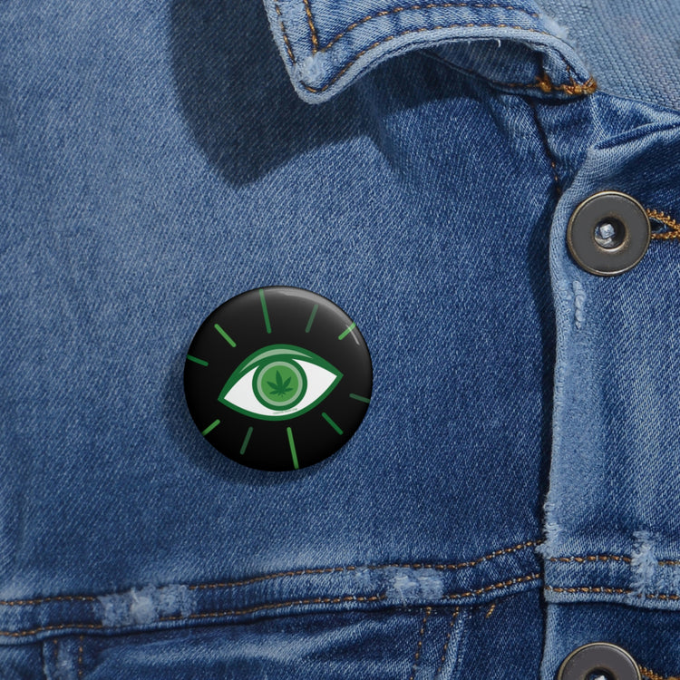 Pot Leaf Third Eye Pins - Fandom-Made