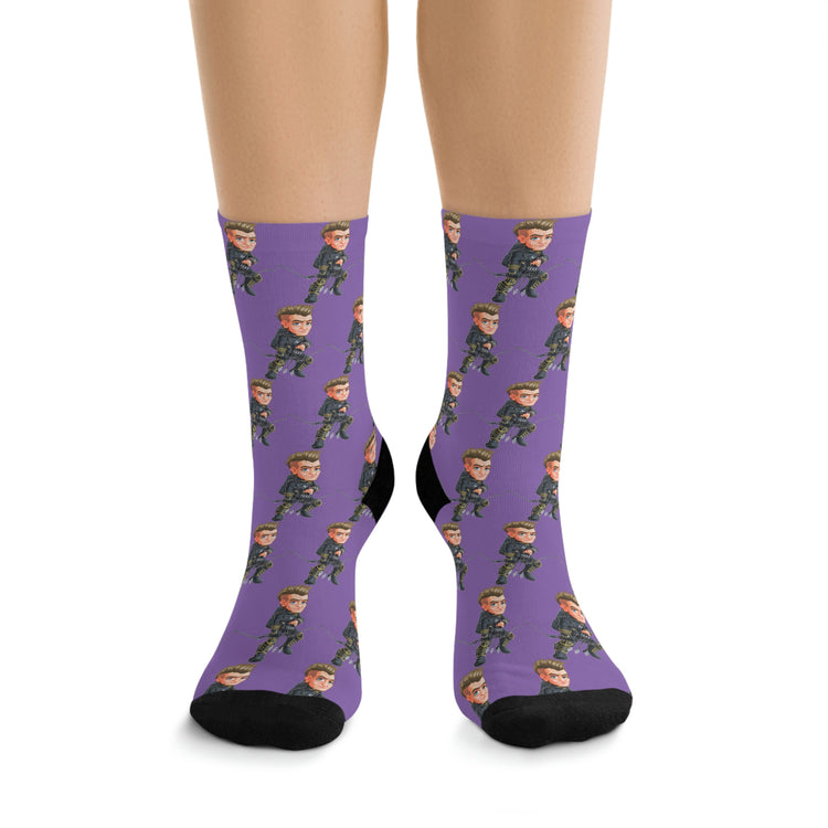 Hawkeye Socks - Fandom-Made