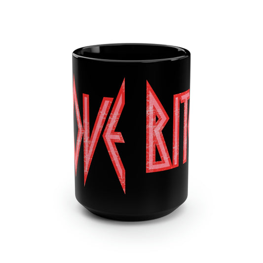 Love Bites Black Mug, 15oz - Fandom-Made