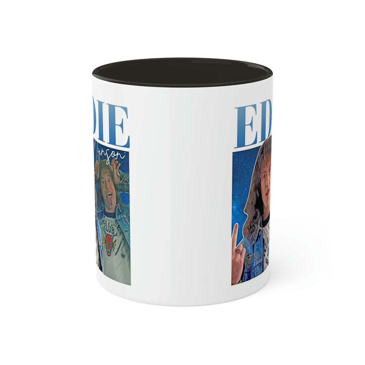 Eddie Munson Collage Mug, 11oz - Fandom-Made