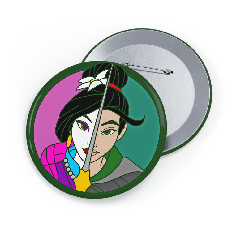 Mulan Faces Pin - Fandom-Made