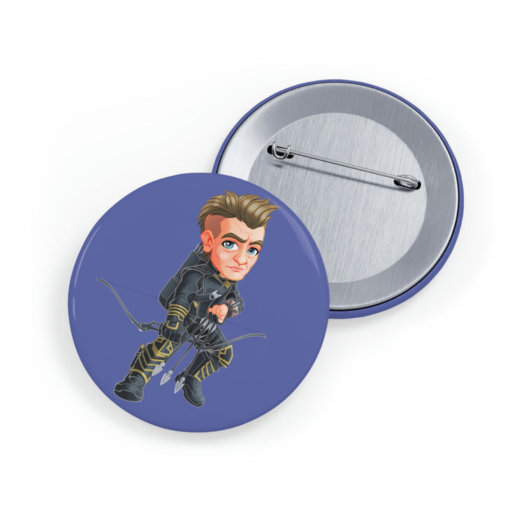 Hawkeye Round Pin - Fandom-Made