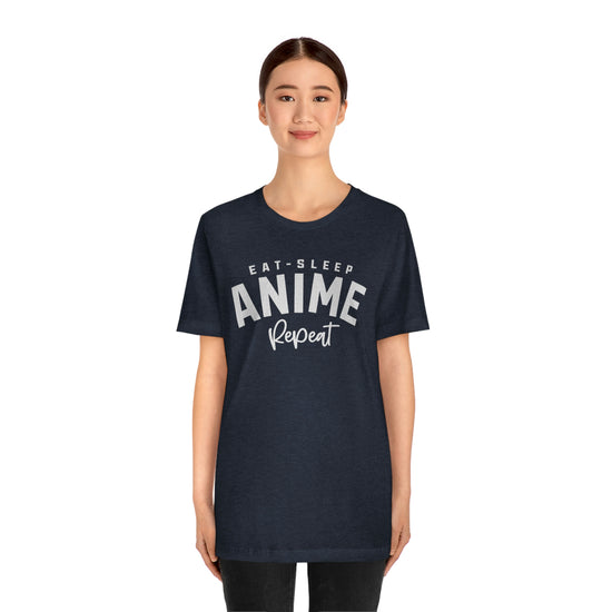 Eat, Sleep, Anime, Repeat T-Shirt - Fandom-Made