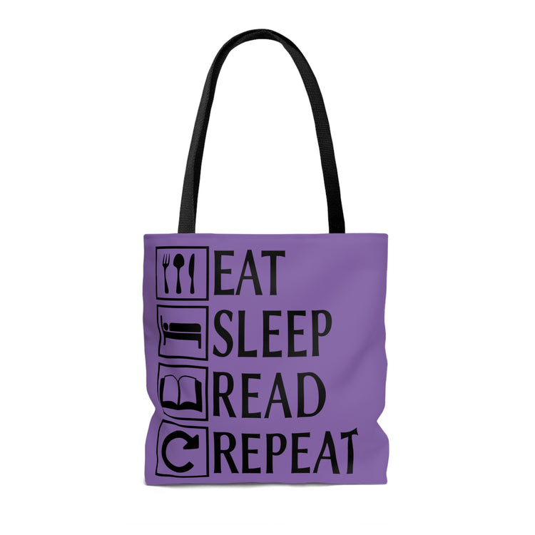 Eat, Sleep, Read, Repeat Tote Bag - Fandom-Made