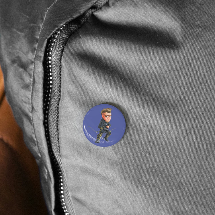 Hawkeye Round Pin - Fandom-Made