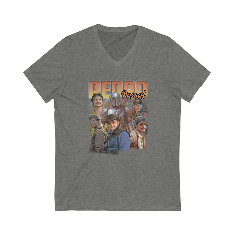 Pedro Pascal Unisex V-Neck Tee - Fandom-Made
