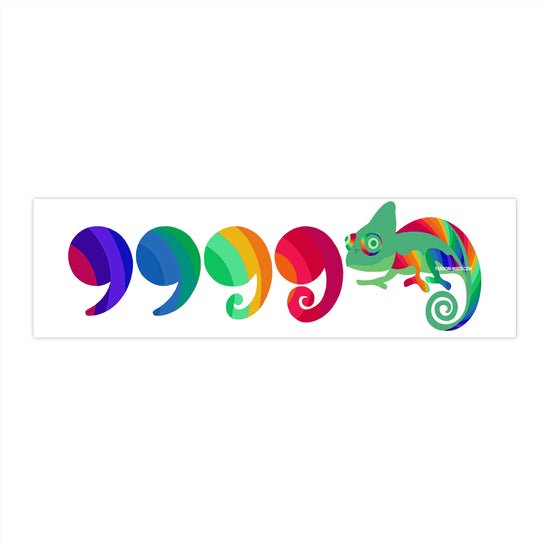 Comma Comma Comma Chameleon Bumper Stickers - Fandom-Made